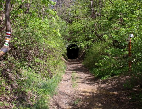 Az egykori kőszállító kisvasút alagútja Somoskőújfalu határában